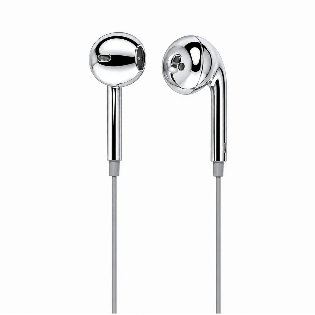 Écouteurs Argentés Fashion - Compatible avec votre téléphone, tablette, ordinateur - avec câble USB-C, Lightning ou 3,5 Jack